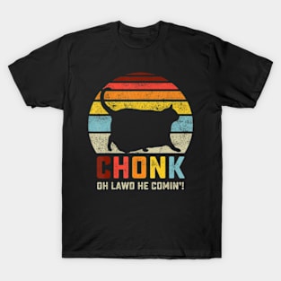 Chonk Cat Scale Retro Style Vintage Cats S T-Shirt